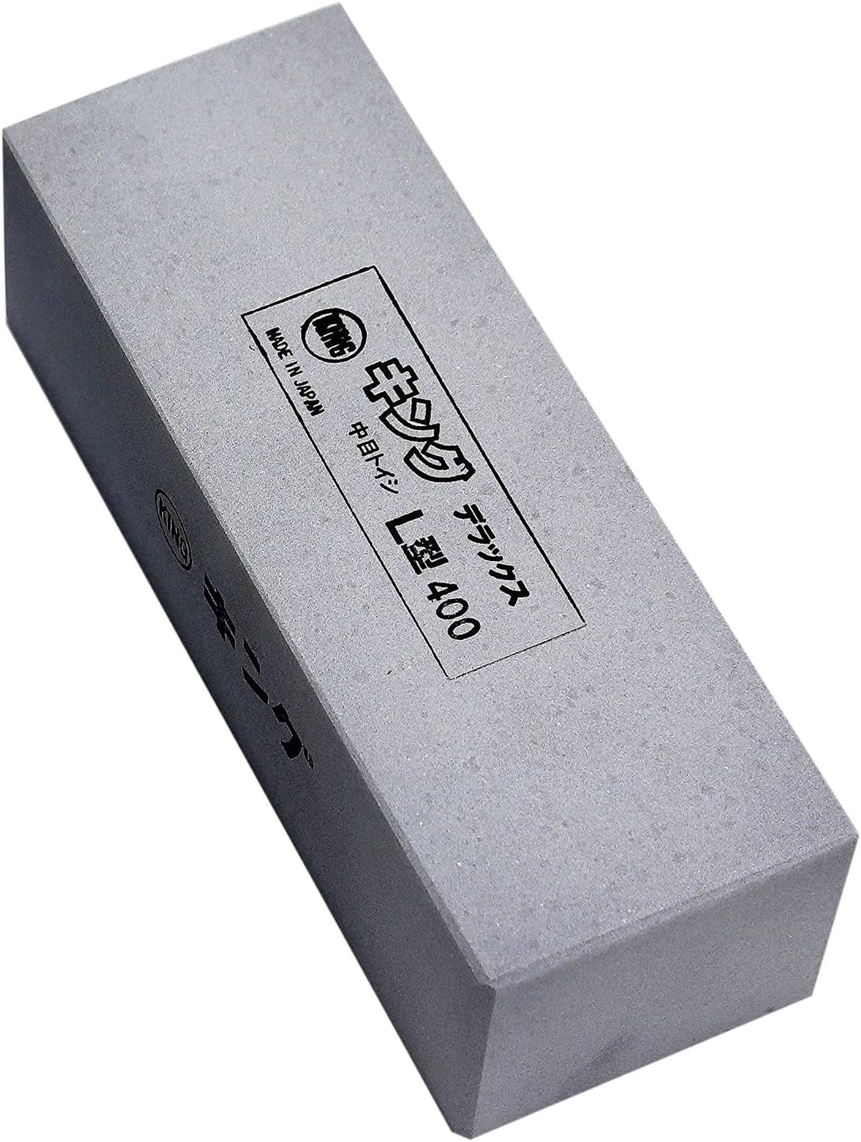 

King whetstone Deluxe type 220 x 80 x 70 For rough grinding Gray No.400L Grit #400 сірий колір