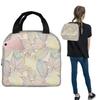 Colorful Leaves Leaf Vein Pattern Insulated Lunch Bag for Women Children Leakproof Food Boxes Thermal Lunch Box Tote