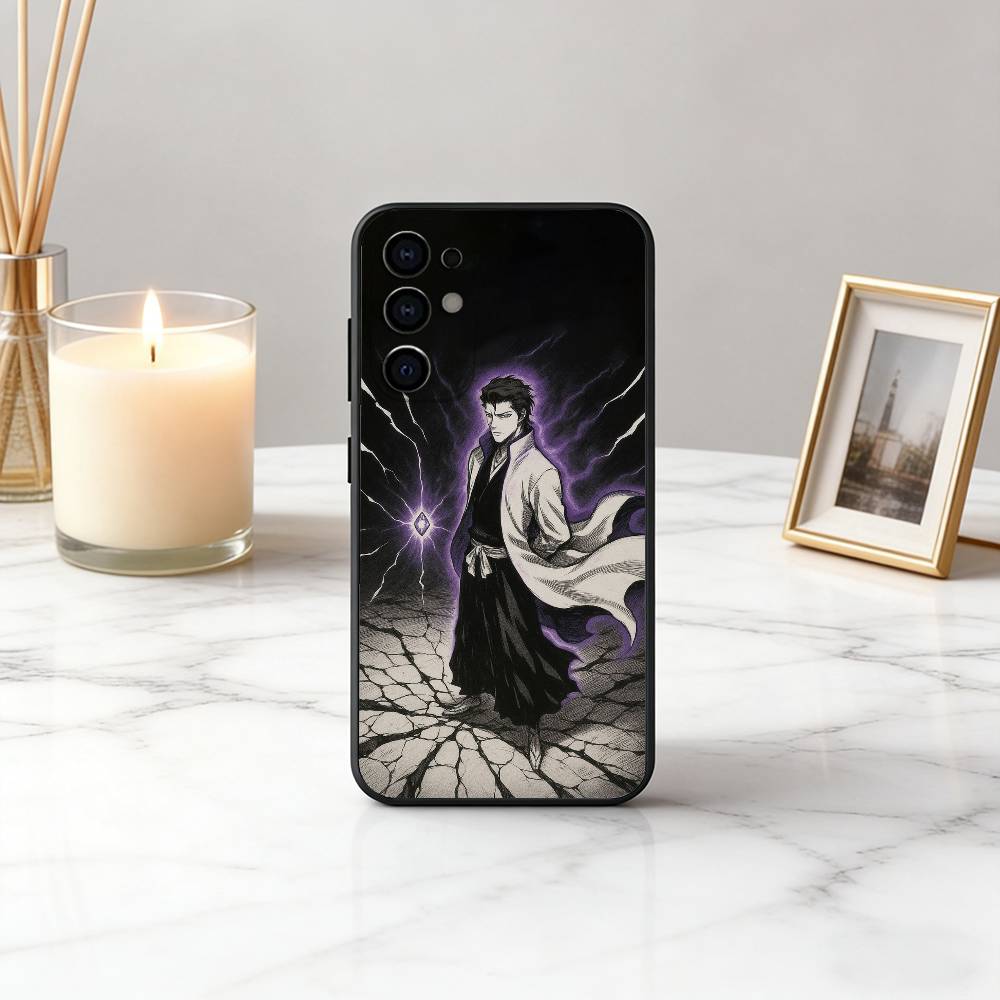A-Aizen S-Sosuke-S Anime B-BLEA-CH Phone Case For Samsung S25,S24,S21,S22,S23,S30,Ultra,S20,Plus,Fe,Lite,Note,10,Black Cover