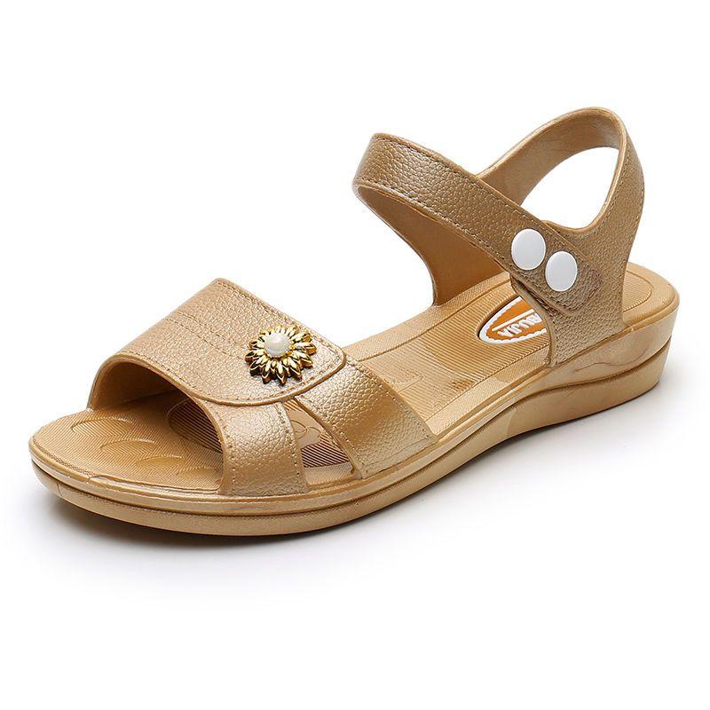 Sandals Women's Summer New Flat Bottomed Casual Versatile Anti Slip and Wear-resistant
