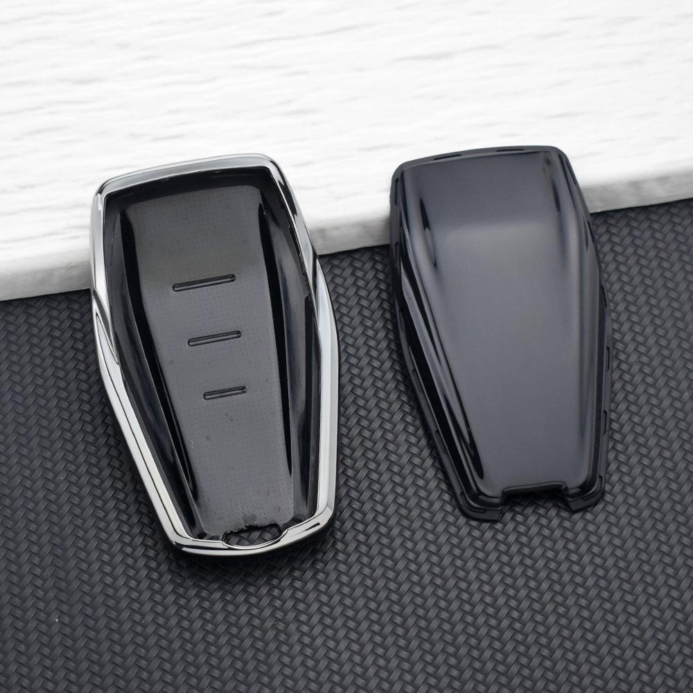 Car Key Case Cover For Geely Coolray Atlas Boyue Nl3 Emgrand X7 Ex7 Gt Gc9 Borui Soft Tpu Key Protective Holder Key Chain Set