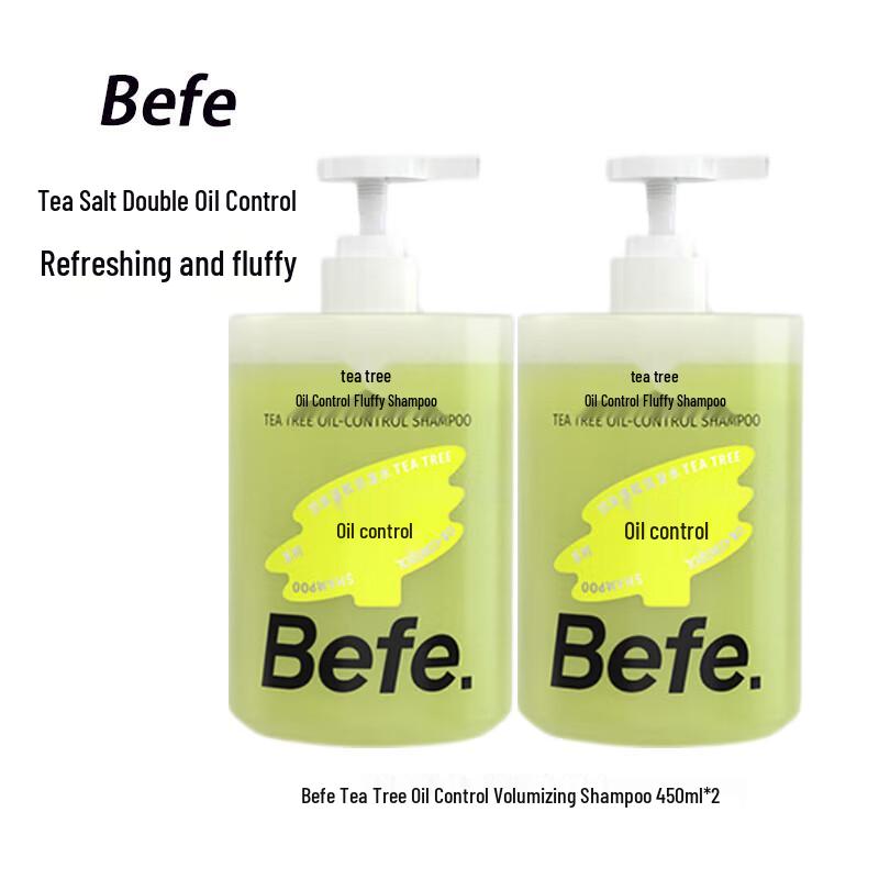 BeFe Tea Tree Oil Control Volumizing Shampoo Twin Pack