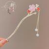 Traditional Sandalwood Hairpin for Chinese Cheongsam & Hanfu Updo
