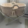 Large 58x30cm Wooden floor for baby cradle Moses Basket wood bottom Oval Base DIY baby Basket Newborn Crochet Knitted