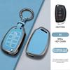 Zinc Alloy Leather Car Folding Key Cover Case Holder Keychain for Hyundai Avante I10 I20 I30 HB20 IX25 IX35/45 TUCSON Accessorie