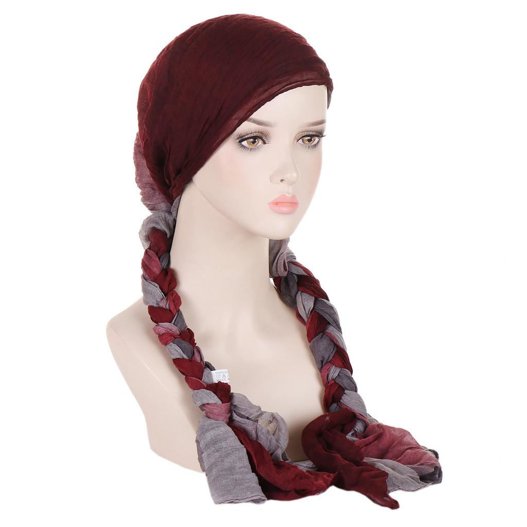 Fashion Knitted Headscarf For Women With Breathable Polyester Material And Adjustable Fit For Casual Wear