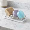 Anti-Slip Stainless Steel Soap Box W-Shaped Soap Holder Draining Soap Rack  Student Dormitory