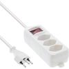 Multiprise - inline - 16431x - 3 prises t13 - câble 1,5m - interrupteur blanc
