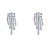 S925 Silbernadel Luxus Diamant Quaste Ohrstecker - Damenschmuck für Gesellschaftsdamen Hängeohrringe