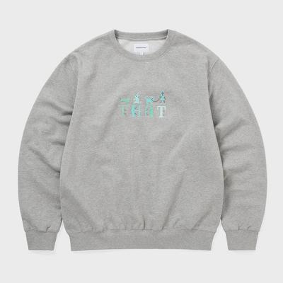ThIs Is Never That Emblem Crewneck Dark Heather Grey