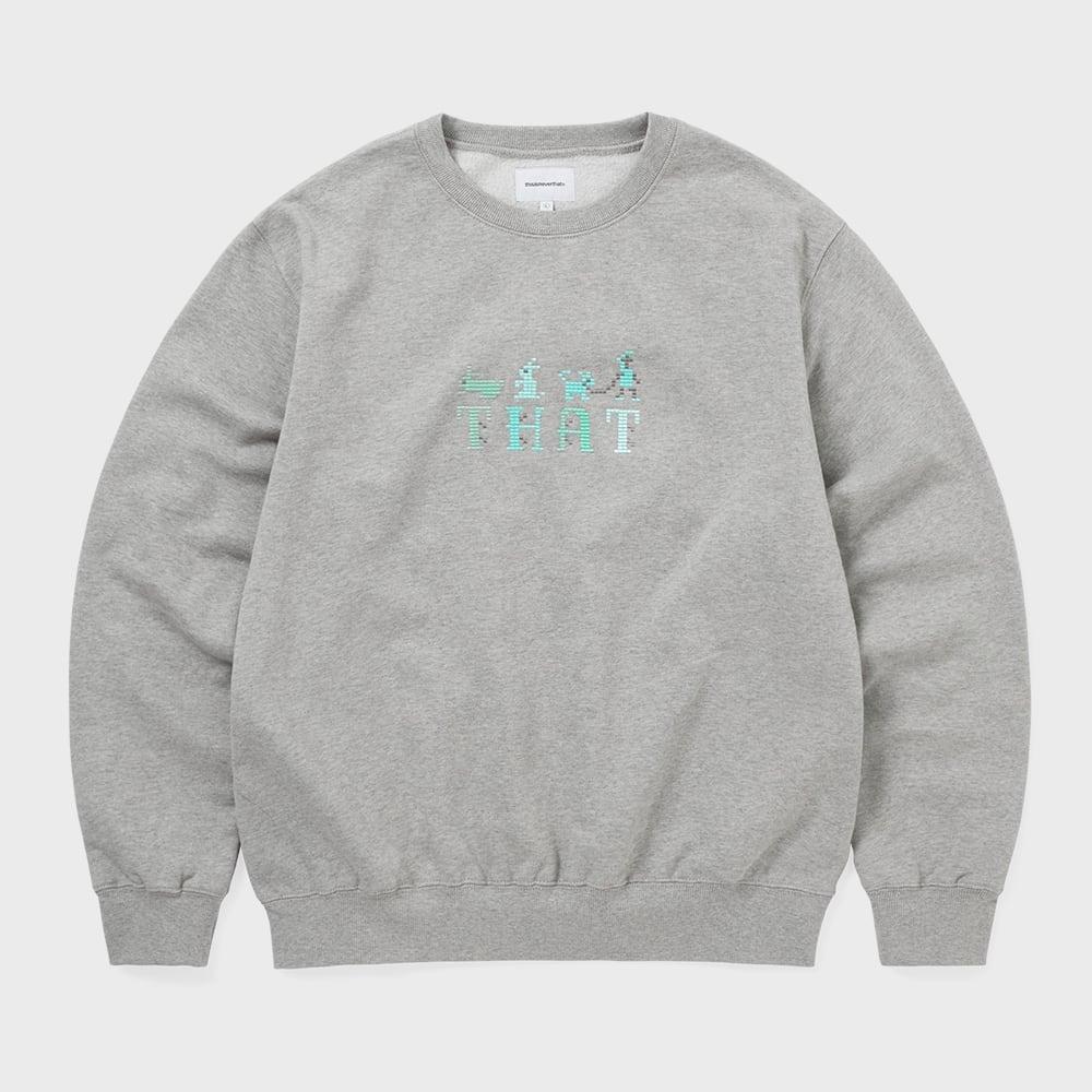 ThIs Is Never That Emblem Crewneck Dark Heather Grey S