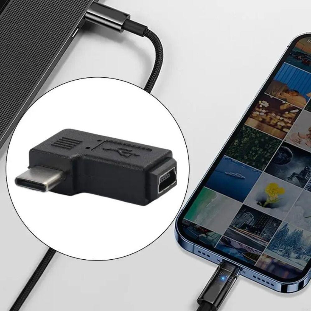 5 Pin USB Female Adapter 5V Type-C Male to Mini USB Female Mini USB to USB C Converter  Phone