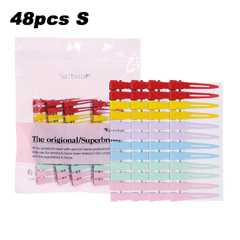 

24-48pcs Colorful Metal Hair Clips Professional Salon Hairpin Makeup Clamps Soft Hair Root Fluffy Tool Hair Styling Accessories