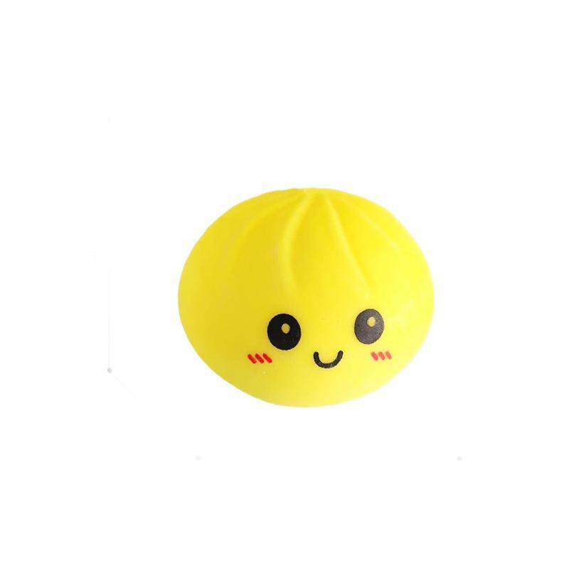 Cute Steamed Bun Squishy Toy Soft Stress Relief Squeeze Fidget Toy For Kids & Adults