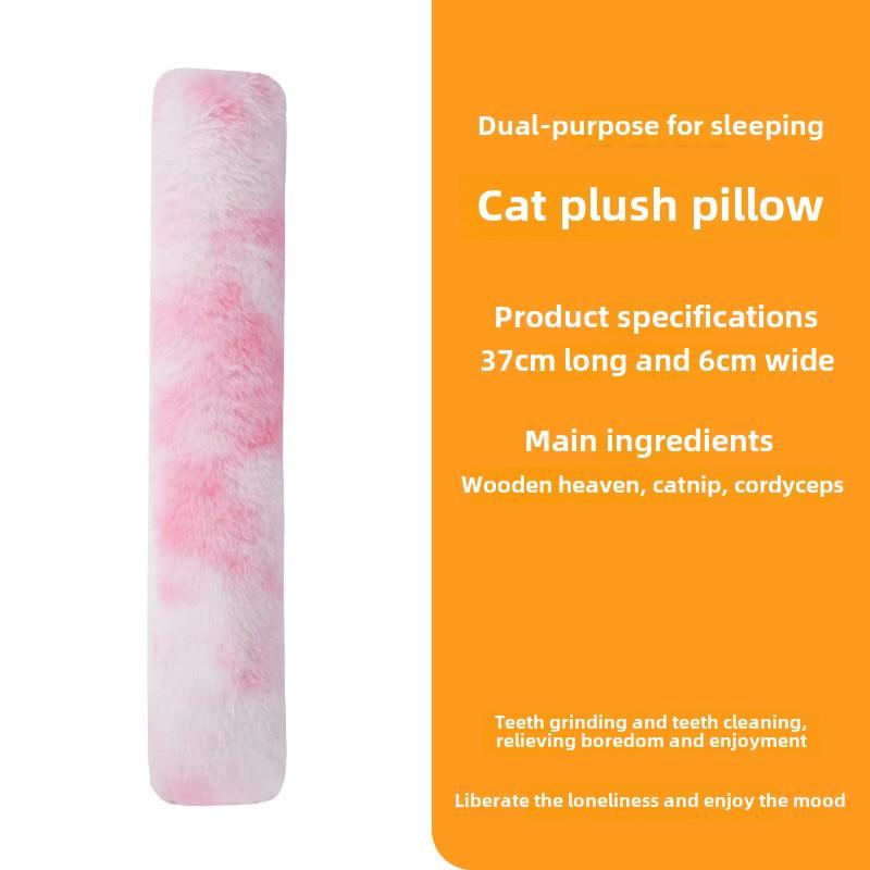 Cat Throw Pillow, Long Strip Resistant To Biting Teeth, Cat Teaser Stick, Wood Polygonum, Cat Mint Throw Pillow, Cat Toy Self-pleasure