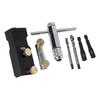 Adjustable Stop Aluminum Profile Drill Guide with Positioning Jig for Accurate Hole Punching On Various Profile Sizes