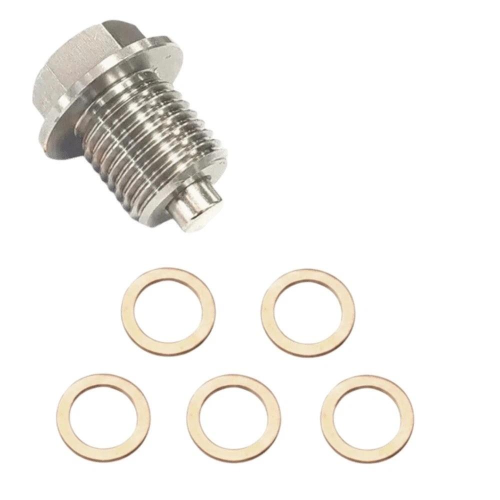 M12 M14 M16 M18 M20 Magnetic Oil Pan Plug Oil Drain Sump Nut Motorcycle Maintenance