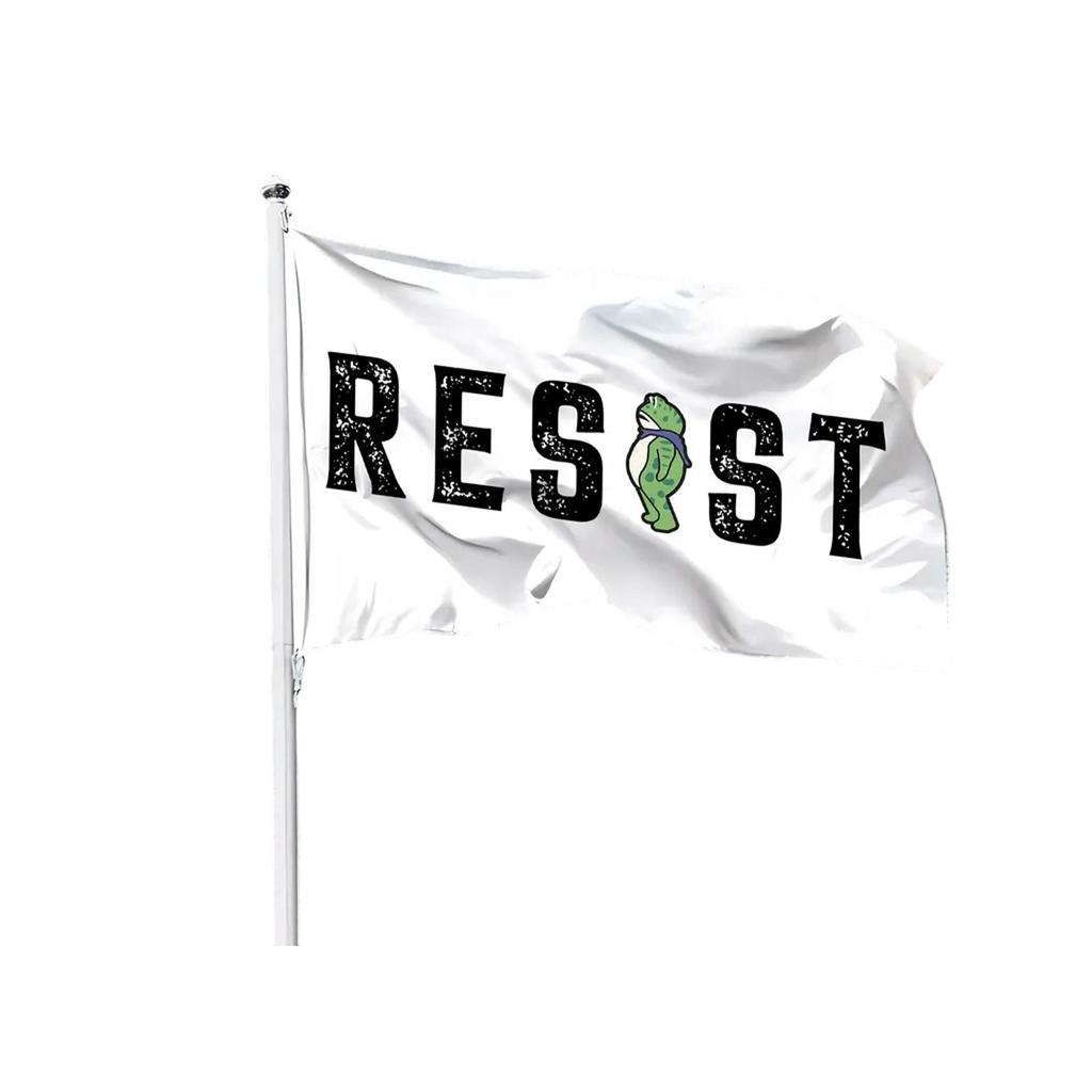 Portland Frogs Protest Freedoms Flag – Resist Frogs Symbols Garden Banner For Activism & Expression (Double-Sided, Outdoor Use)
