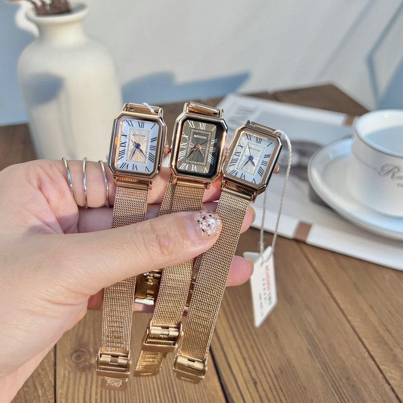 Retro Watch Women'S Niche High-End Style Light Luxury College Student Temperament Belt Women'S Roman Watch
