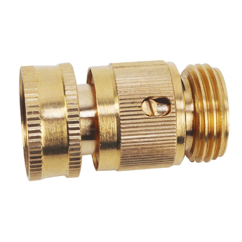 Brass 3/4Inch Threaded Quick Connector, Garden Water Connector, Car Washing Machine Male/Female 3/4Inch