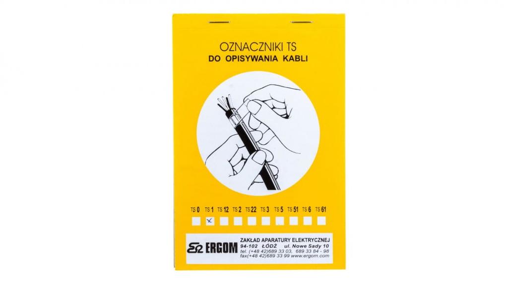 Oznacznik Do Opisywania Ręcznego Ts 1 Biały E04Zp-02010100200 /450Szt./