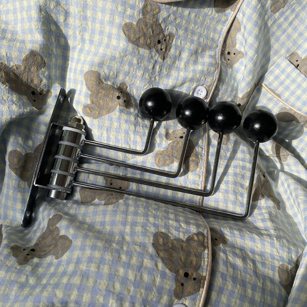 3/4 Hooks Wall Hook Iron Art Decorative Hat Holder Rack Room Storage Hook  Entryway