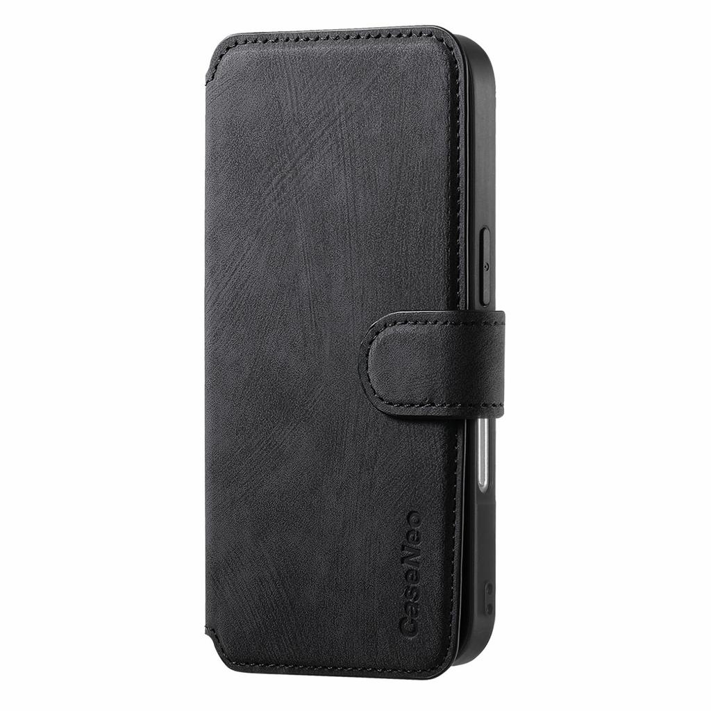 CASENEO MW-03 For iPhone 17 Case with Detachable Wallet Leather + TPU Phone Cover