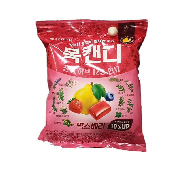 Lotte Throat Candy Mix Berry 217g One thing