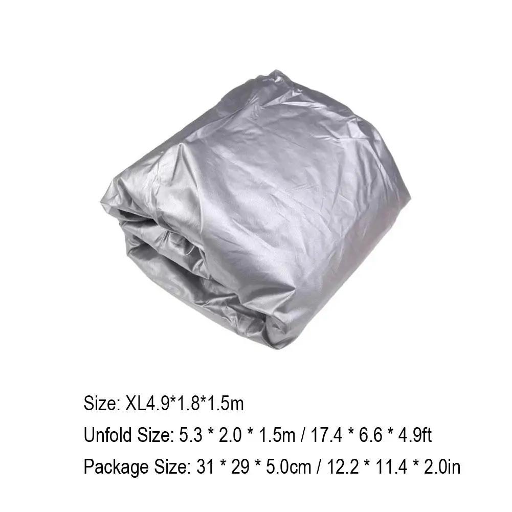 

New Small Molecule Car Cover 490x180x150cm Car Clothing Dust Sunscreen Car Protective Cover Rainproof Cover Clothing Car R5N9 чорний