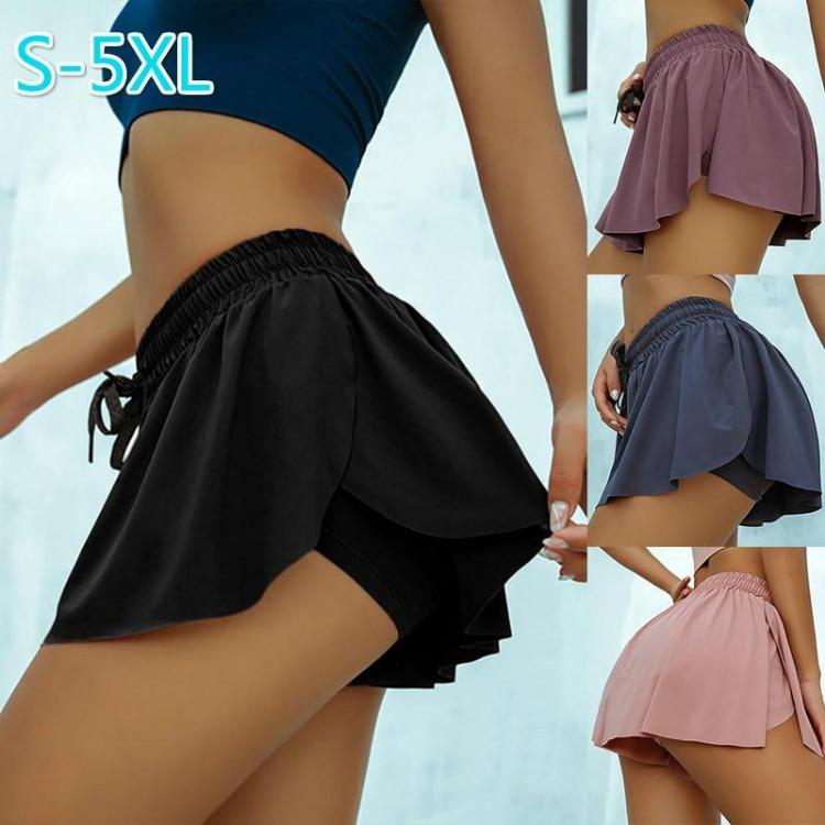 Women's Yoga Shorts with Pockets Activewear Gym Workout Athletic Fitness Clothes