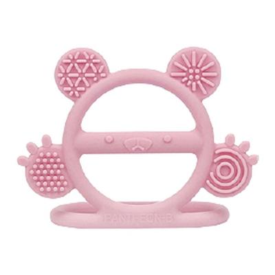 Pantheonbee Silikon-Handgelenk-Beißring, Babyrosa, 1 Stück, Koreanische Babyprodukte