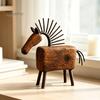 Rustic Horse Decoration Artistic Abstract Figurine, Statue for Desk Desktop Animal Sculpture Decoration, Farmhouse Shape Home Office