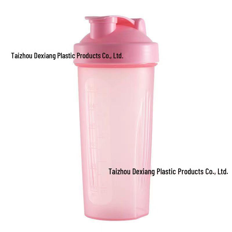 Butelka shaker sportowy cylindryczny 600 ml z kulką, możliwość personalizacji logo