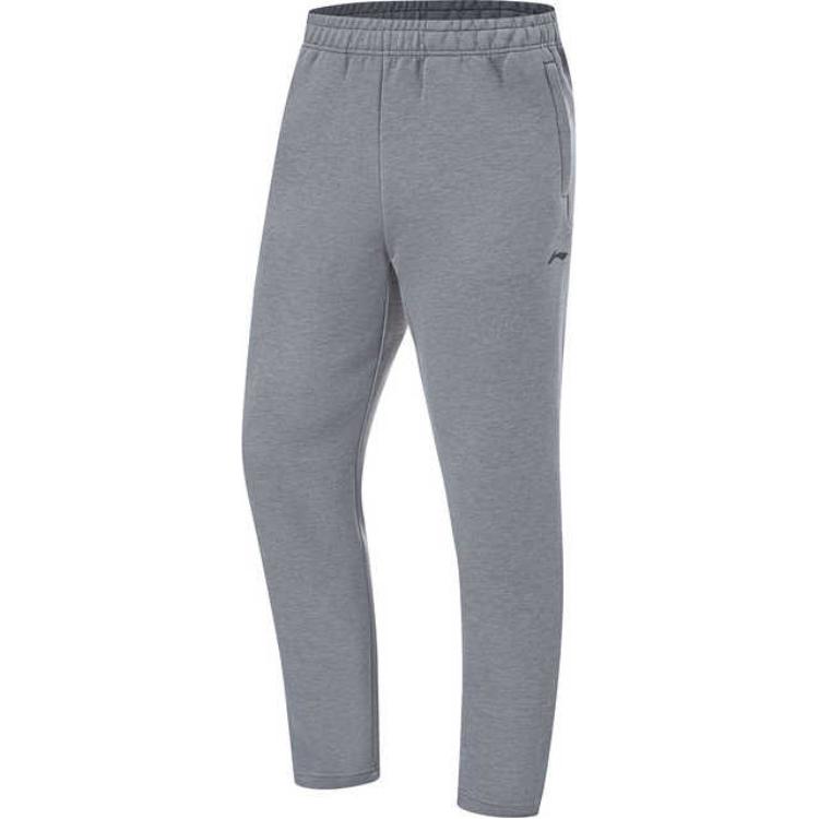 

Li Ning удобные повседневные свободные простые спортивные длинные брюки мужские низы темно-серые AKLU285-3