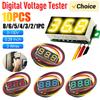 1-10PCS 0.28 Inch DC LED Digital Voltmeter Voltage Meter Auto Car Mobile Power Voltage Tester Detector 12V Red Green Blue Yellow