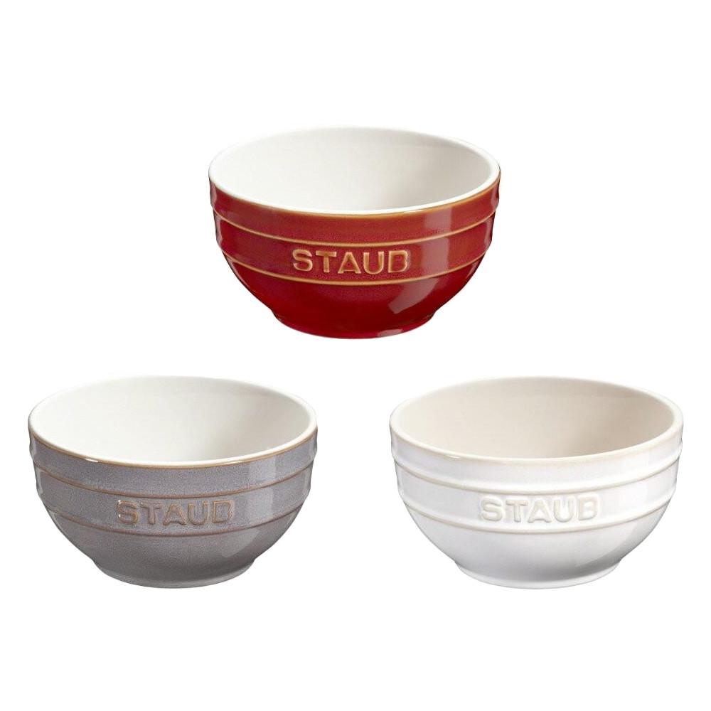 

Staub Ceramic Bowls 40511 - Copper / Antique Gray / Ivory (12cm) Ivory