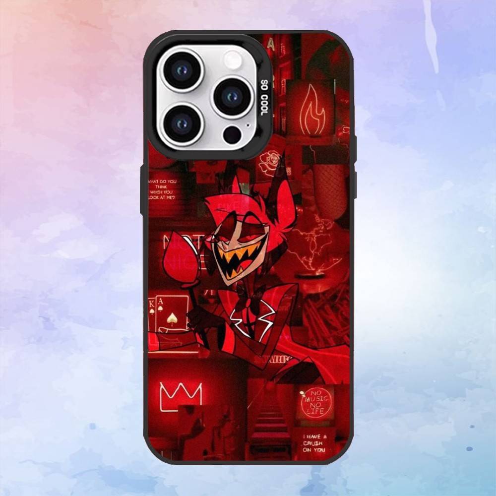 

H-HazbinS H-Hotels AlastorS Phone Case For iPhone 16,15,14,13,12,11,Pro,Max,Candy Matte Shockproof Cover4G iPhone15pro