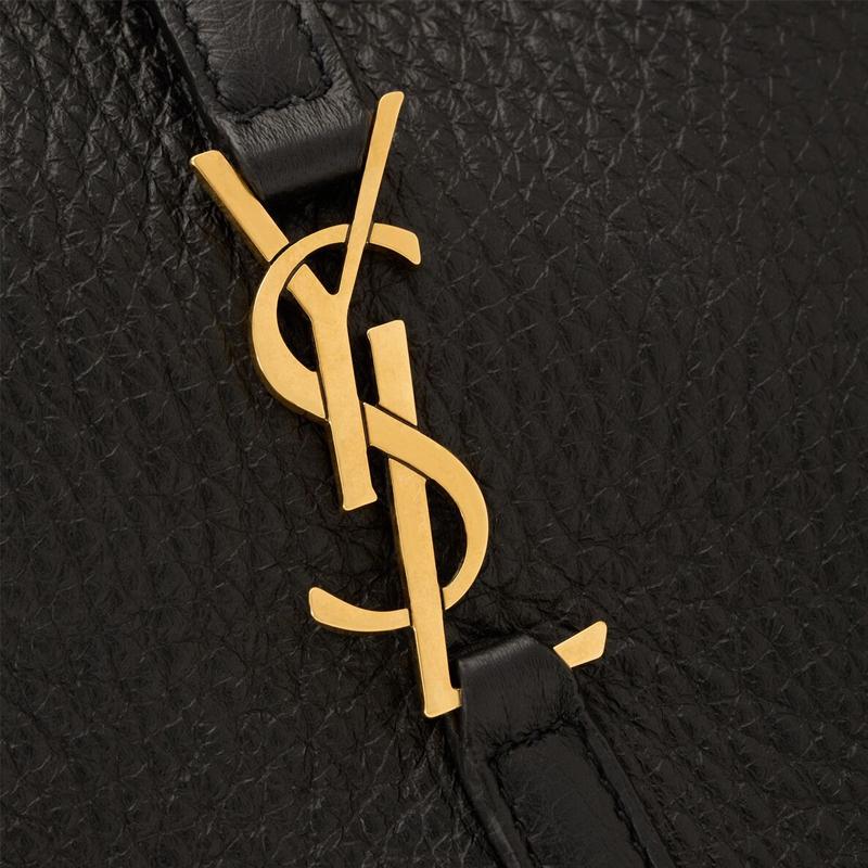 Saint Laurent Le 5 Á 7 Grained Leather Bag Black Women Shoulder_bags 809461-AADUU-1000