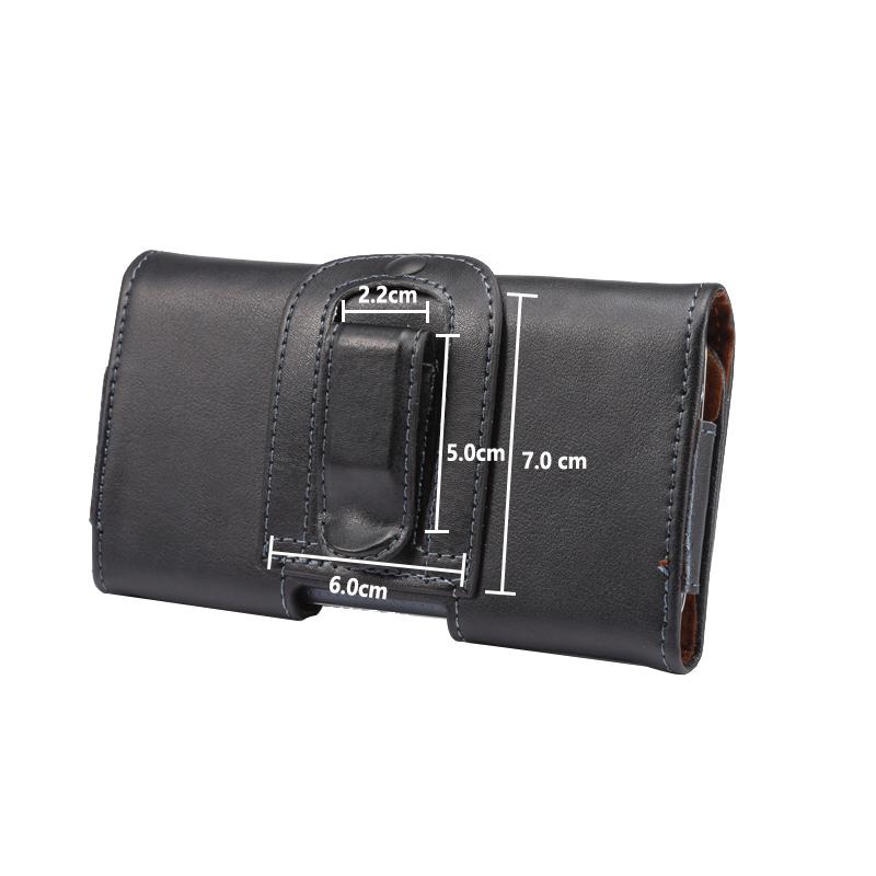Universal Genuine Leather Belt Holster Case For iphone Samsung Galaxy S25edge S25Ultra S24FE A56 A36 A26 iphone Xiaomi Waist Bag