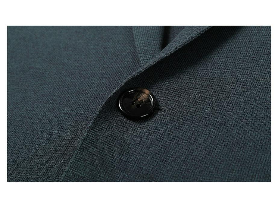 Men's Romon Knit Cardigan Coat, Trendy Spring & Autumn 2025 Outerwear Sweater Suit