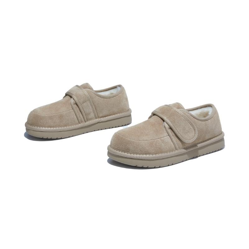 velvet suede new winter warm Velcro lazy shoes fashionable versatile soft-soled cotton shoes