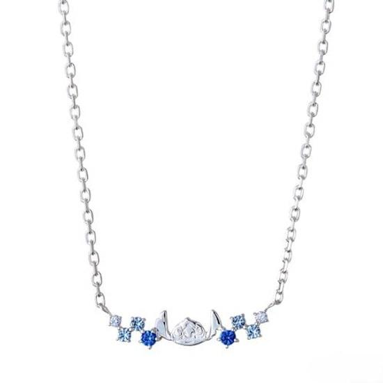 Kiss DI-SN1418CZ Disney Collection Stitch Silver Womens Necklace 40cm