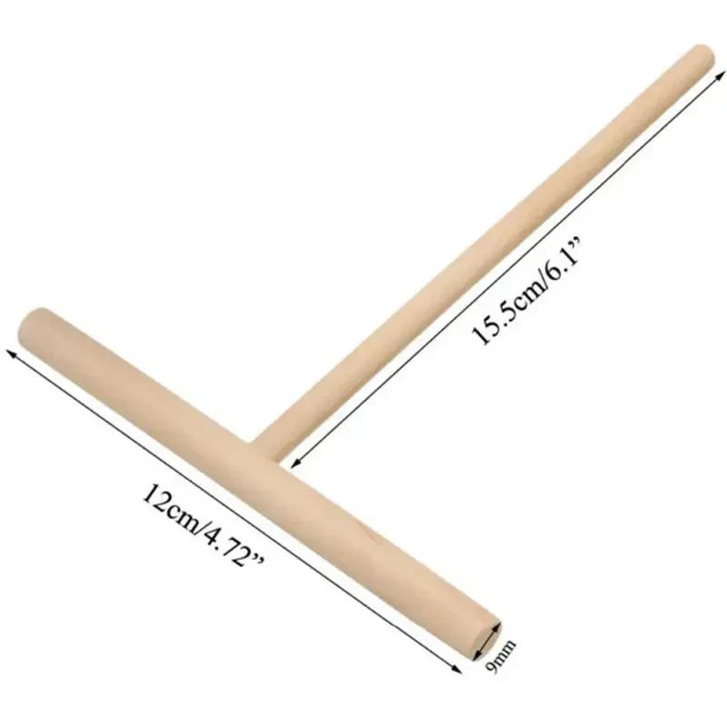 Chinese Specialty Crepe Maker Pancake Batter Wooden Stick  Smooth Pancake Maker Egg Cooker Pan Flip Nonstick Baking Home Decor