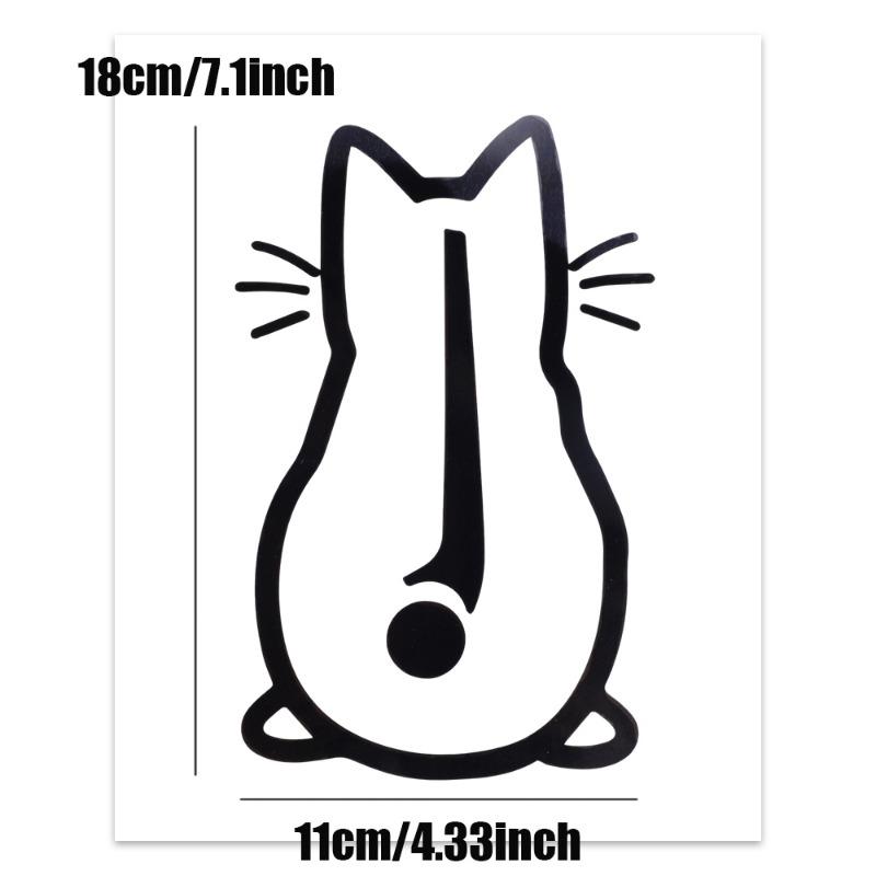 Car Windshield Wiper Sticker Cute Small Cat Back Shadow Pattern Decoration Decal Car Truck Body Styling Modification Vinyl Decal