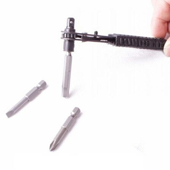 Multifunctional Tool High Speed Ratchet Screwdriver 6.35 Pole Socket Wrench Rod Sets