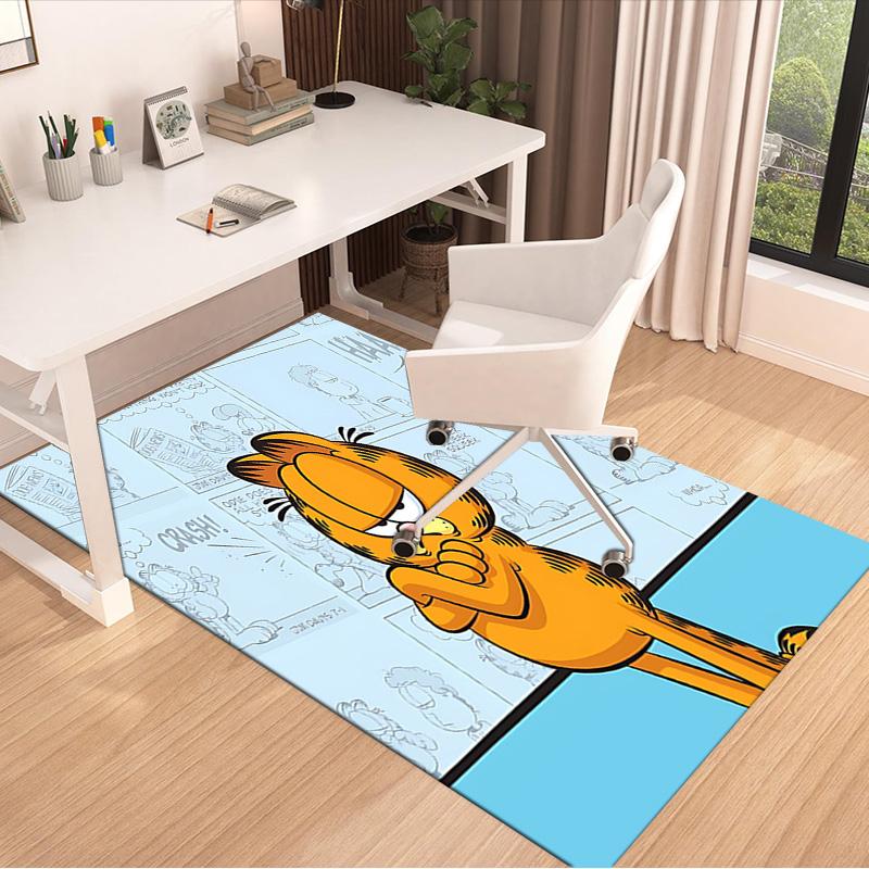 Garfield'S Comic Strip Adventure Carpet For Playroom Bedroom Living Room Sofa Home Decorkids Game Area Rug Nonslip Floor Mat