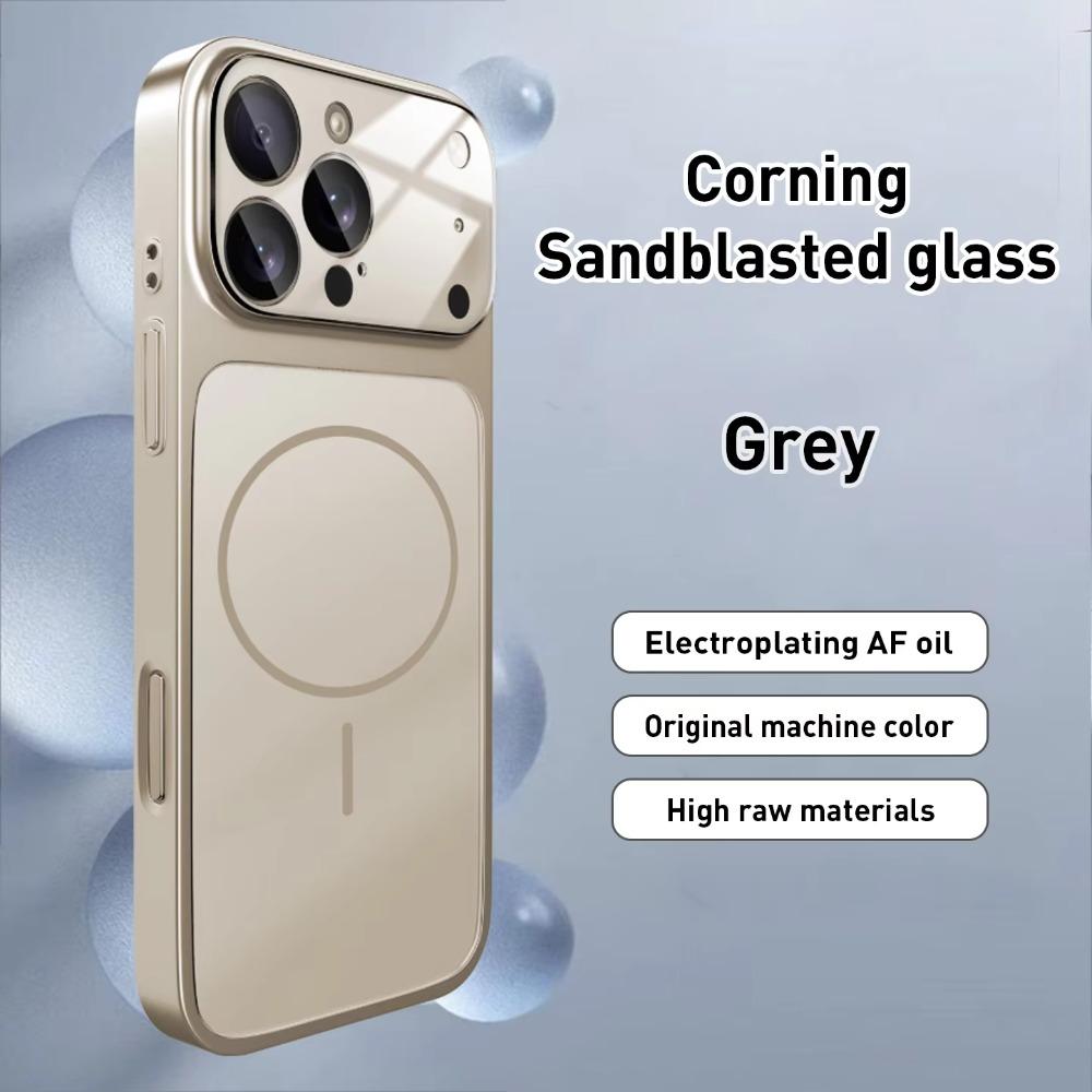 Original Nano AG Tempered Glass Matte Magnetic Case For iPhone 17 Pro Max Air 16 Plus 15 14 13 12 11 Phone For Magsafe Cover