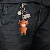 Metal Keychain A Little Highland Cow for You Keychain, 3D Resin Keyring with Birthstone Charm & Sentiment Card, Your Daily Reminder of Quiet Strength