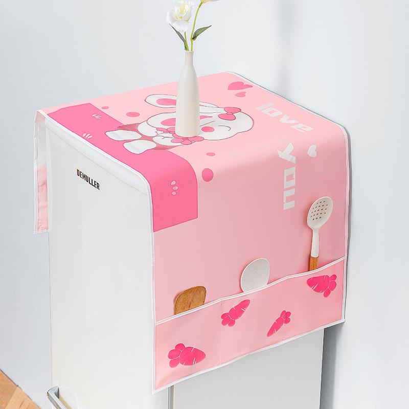 PEVA Waterproof Dustproof Refrigerator Cover & Storage Bag for Single/Double Doors
