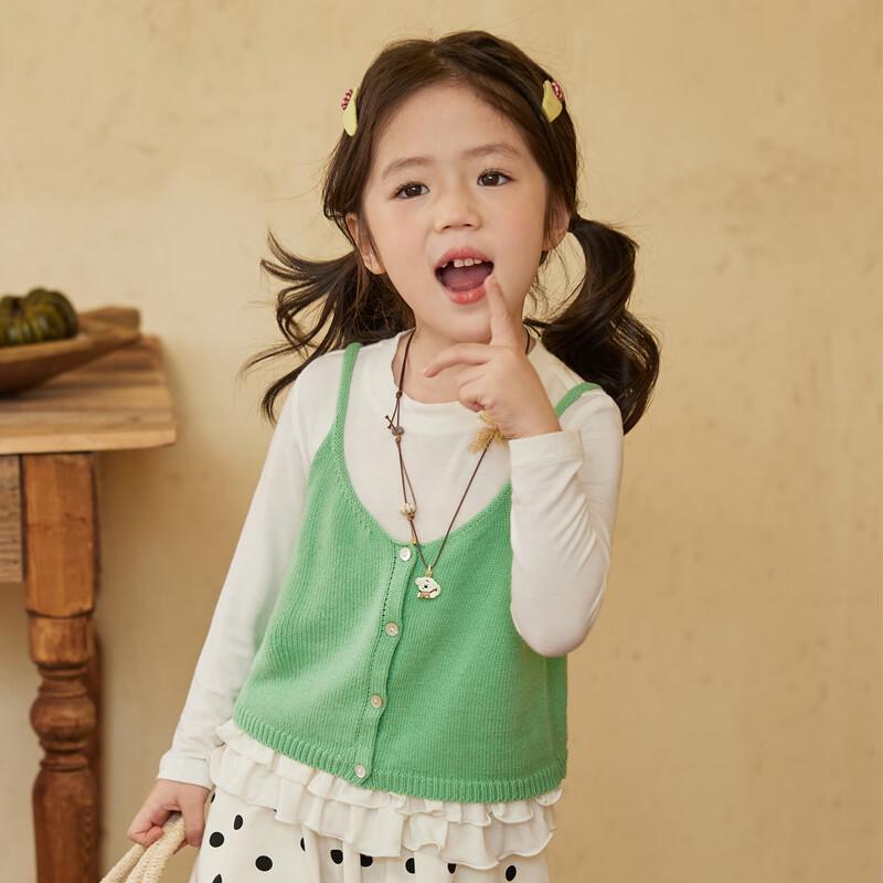 

LUSON Okids Girls Knit Vest 110